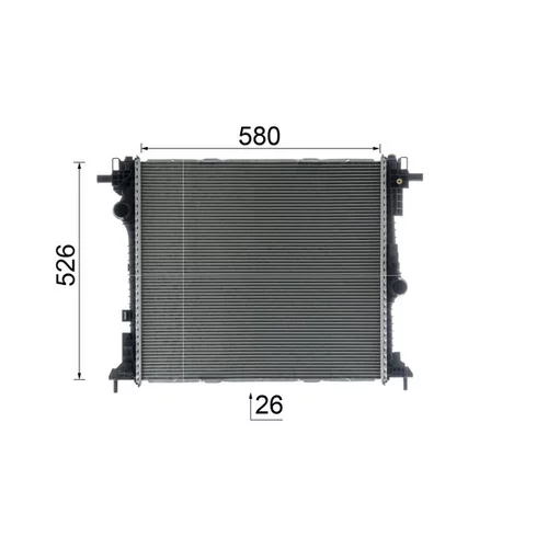 Chladič motora CR 2587 000P /MAHLE/ - obr. 16