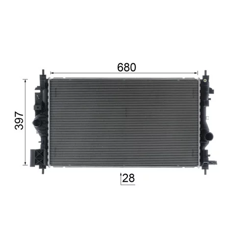 Chladič motora CR 2590 000P /MAHLE/ - obr. 16