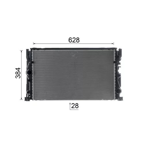 Chladič motora CR 2635 000P /MAHLE/ - obr. 16