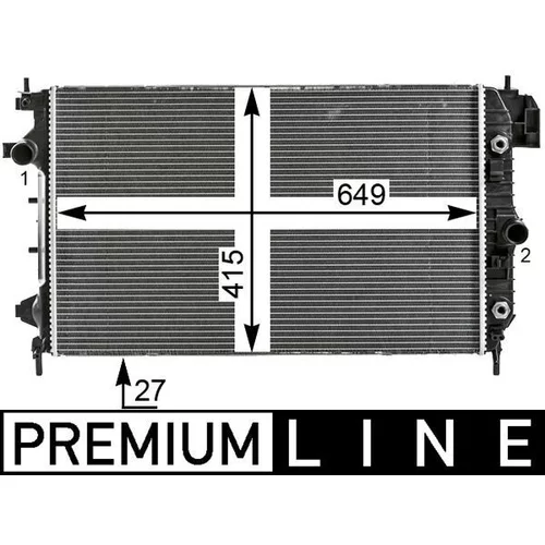 Chladič motora MAHLE CR 27 000P