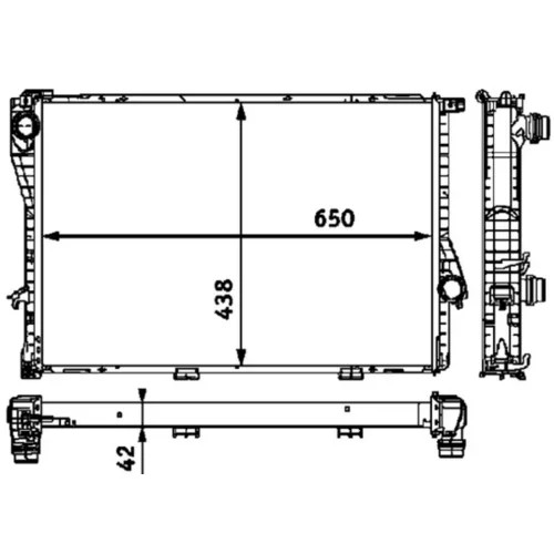 Chladič motora CR 297 000P /MAHLE/ - obr. 1