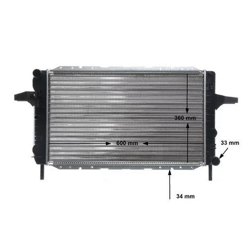 Chladič motora CR 376 000S /MAHLE/ - obr. 11