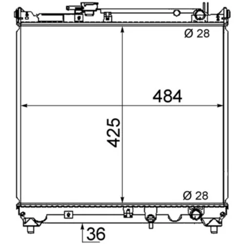 Chladič motora MAHLE CR 466 000S