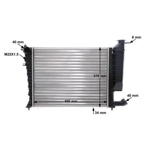 Chladič motora CR 478 000S /MAHLE/ - obr. 11