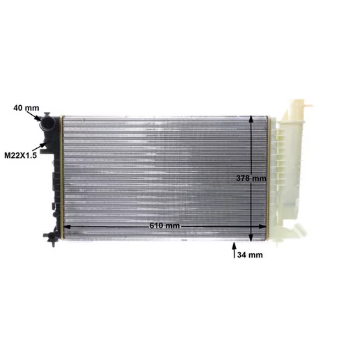 Chladič motora CR 497 000S /MAHLE/ - obr. 12