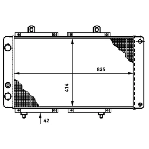 Chladič motora CR 618 000S /MAHLE/ - obr. 1