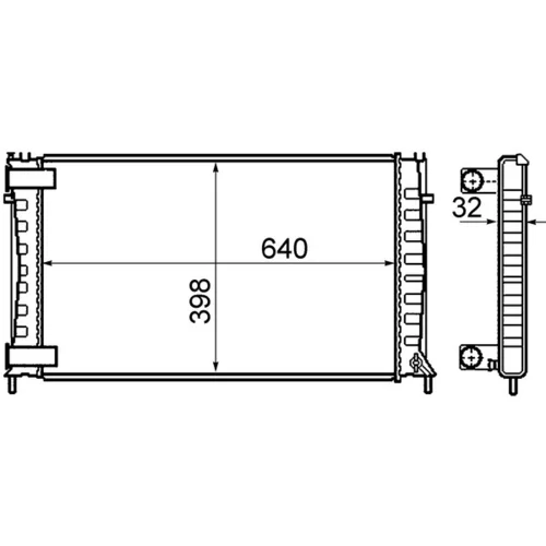 Chladič motora MAHLE CR 803 000S