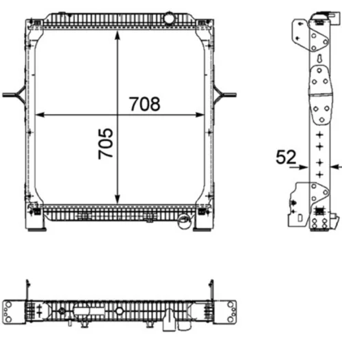 Chladič motora CR 894 000P /MAHLE/ - obr. 1