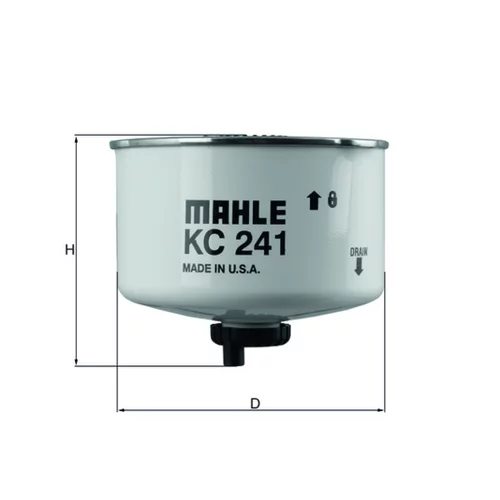 Palivový filter KC 241D /MAHLE/ - obr. 1
