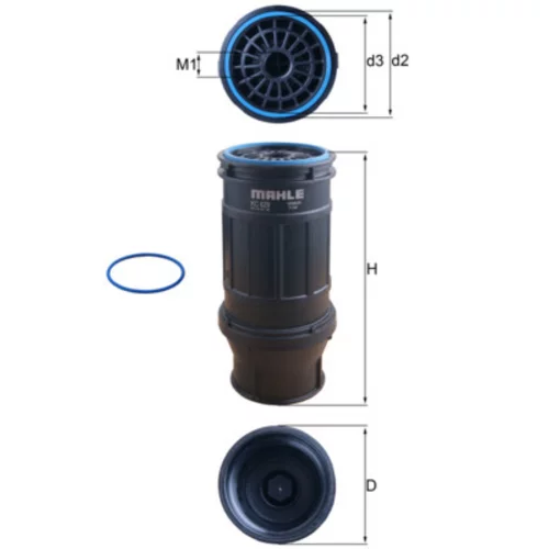Palivový filter MAHLE KC 629D