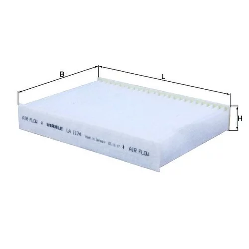 Filter vnútorného priestoru LA 1174 /MAHLE/ - obr. 2