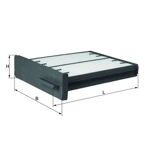 Filter vnútorného priestoru LA 125 /MAHLE/ - obr. 2
