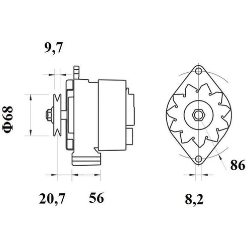 Alternátor MG 217 /MAHLE/ - obr. 4