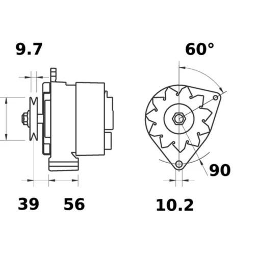 Alternátor MG 370 /MAHLE/ - obr. 4