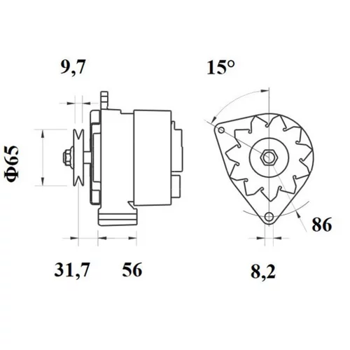 Alternátor MG 395 /MAHLE/ - obr. 4