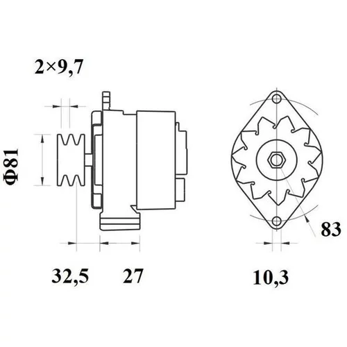 Alternátor MG 530 /MAHLE/ - obr. 1