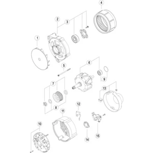 Alternátor MG 773 /MAHLE/ - obr. 2