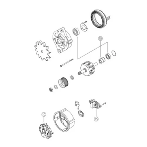 Alternátor MG 820 /MAHLE/ - obr. 5