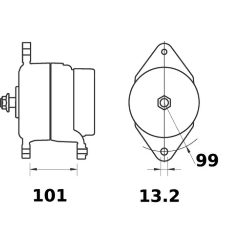 Alternátor MG 9 /MAHLE/ - obr. 1