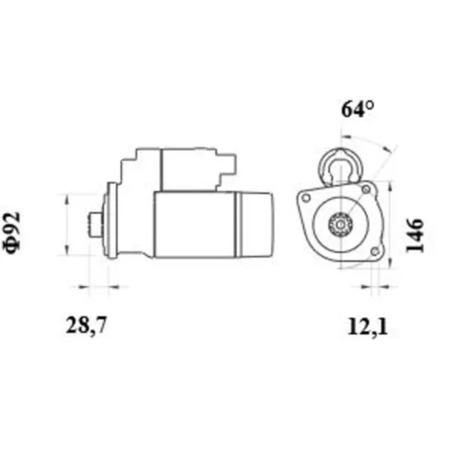 Štartér MS 1006 /MAHLE/ - obr. 1