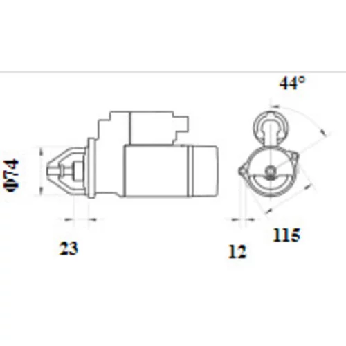 Štartér MS 1172 /MAHLE/ - obr. 1