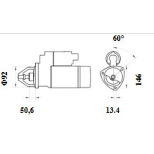 Štartér MS 1225 /MAHLE/ - obr. 1