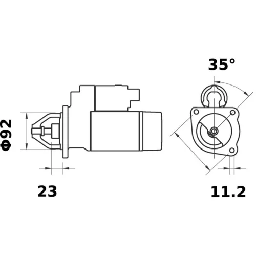 Štartér MS 129 /MAHLE/ - obr. 1