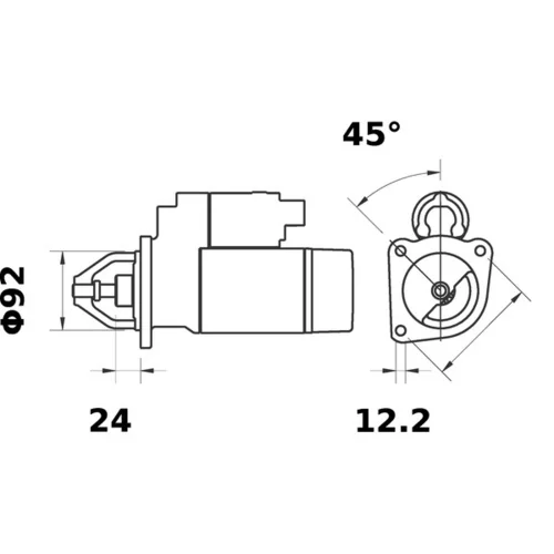 Štartér MS 12 /MAHLE/ - obr. 2