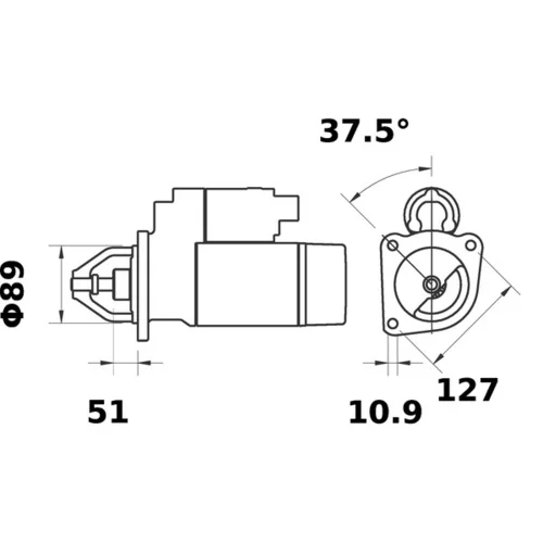 Štartér MS 246 /MAHLE/ - obr. 4