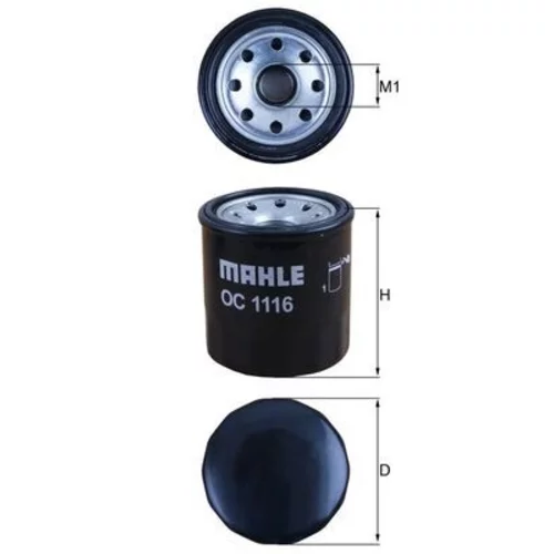 Olejový filter OC 1116 /MAHLE/ - obr. 1