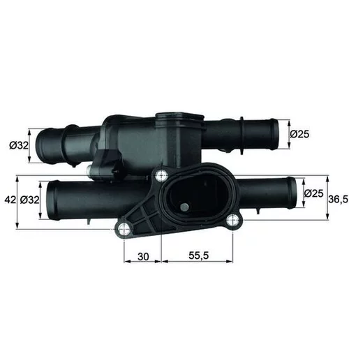 Termostat chladenia TM 2 105 /MAHLE/ - obr. 2