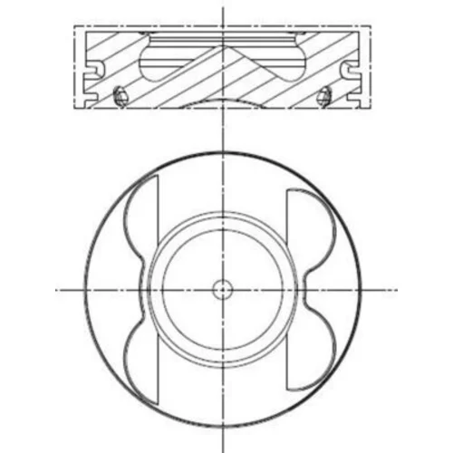 Piest 001 PI 00107 001 /MAHLE/ - obr. 1