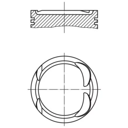 Piest 001 PI 00163 000 /MAHLE/ - obr. 1