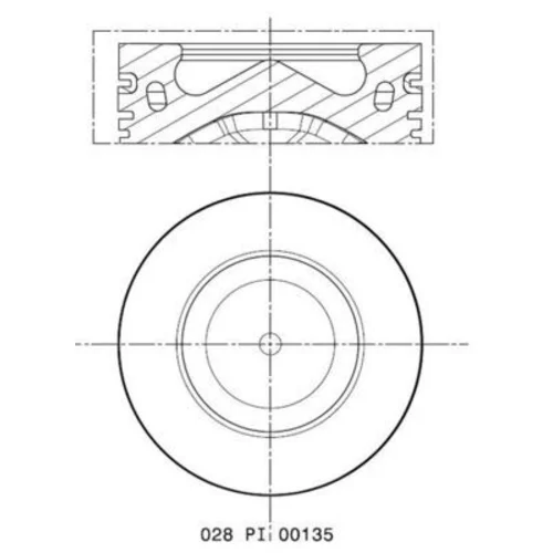 Piest 028 PI 00135 000 /MAHLE/ - obr. 1