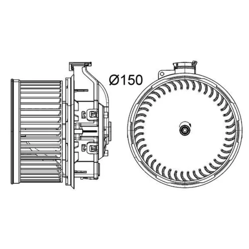 Vnútorný ventilátor MAHLE AB 260 000P