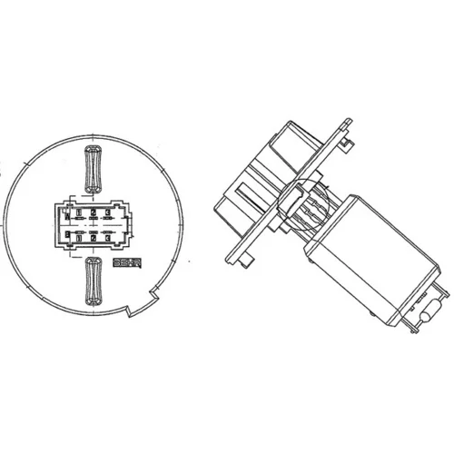 Odpor vnútorného ventilátora ABR 57 000P /MAHLE/ - obr. 1