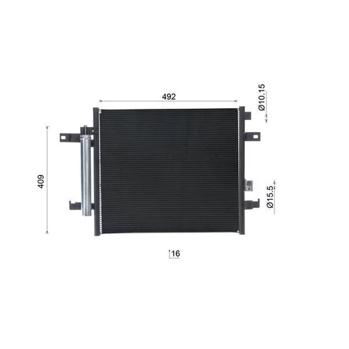 Kondenzátor klimatizácie AC 1073 000S /MAHLE/ - obr. 9