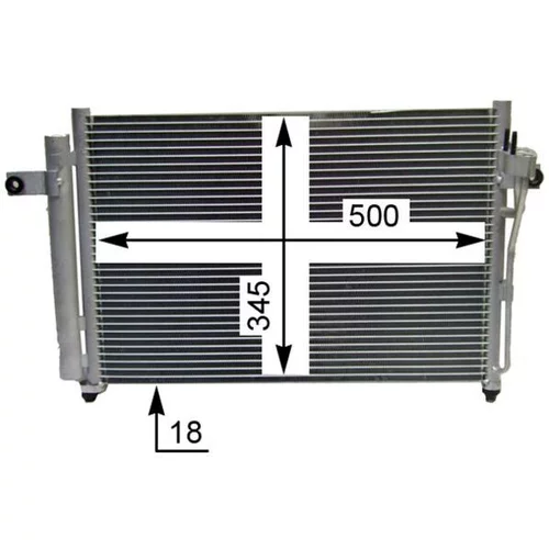 Kondenzátor klimatizácie AC 417 000S /MAHLE/ - obr. 4