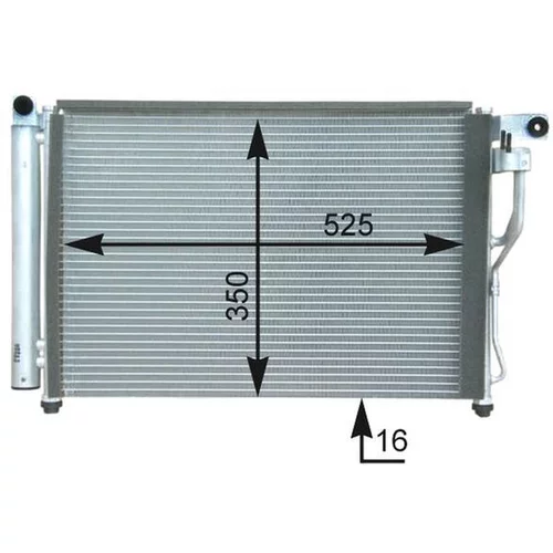 Kondenzátor klimatizácie AC 439 000P /MAHLE/ - obr. 2
