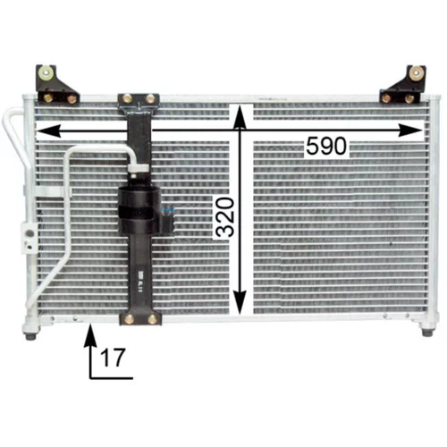 Kondenzátor klimatizácie MAHLE AC 649 000S