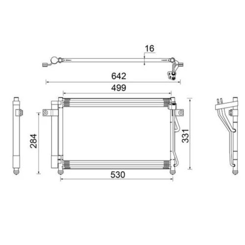 Kondenzátor klimatizácie AC 679 000S /MAHLE/ - obr. 1