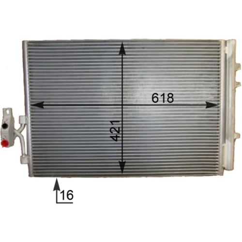Kondenzátor klimatizácie AC 779 000S /MAHLE/ - obr. 2