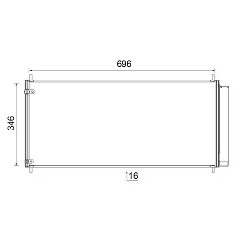 Kondenzátor klimatizácie AC 799 000S /MAHLE/ - obr. 1