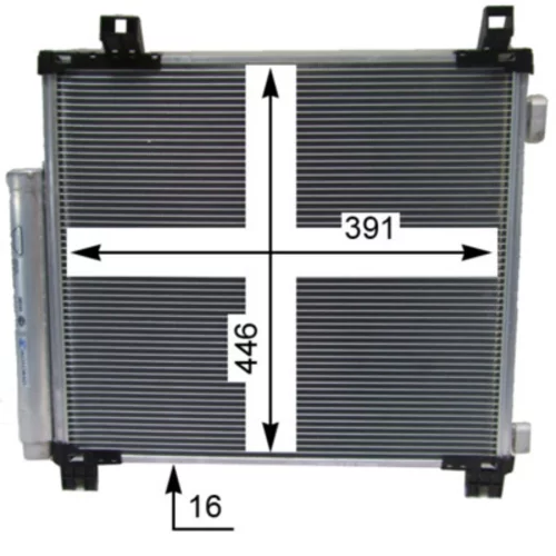 Kondenzátor klimatizácie AC 825 000S /MAHLE/ - obr. 4