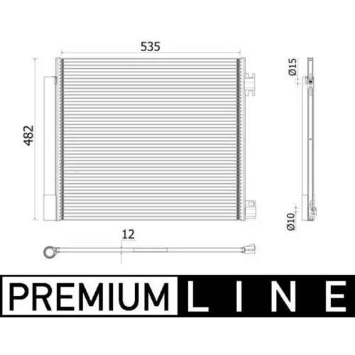 Kondenzátor klimatizácie MAHLE AC 944 000P