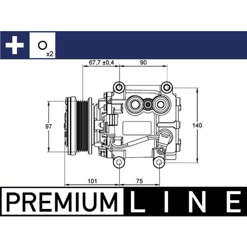 Kompresor klimatizácie MAHLE ACP 1099 000P