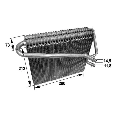 Výparník klimatizácie AE 47 000S /MAHLE/ - obr. 1