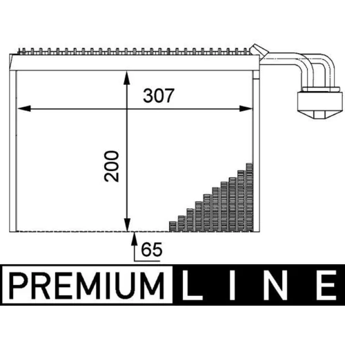 Výparník klimatizácie MAHLE AE 63 000P