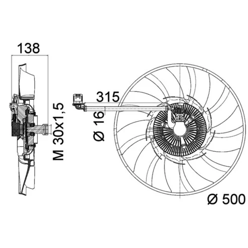 Ventilátor chladenia motora CFF 471 000P /MAHLE/ - obr. 1