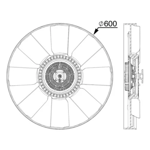 Ventilátor chladenia motora CFF 519 000P /MAHLE/ - obr. 1